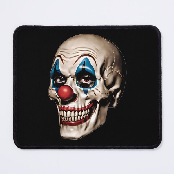 Item preview, Creepy Clown Skull – Dark Horror Joker Style Skull Illustration designed and sold by AnimalAirtistry.