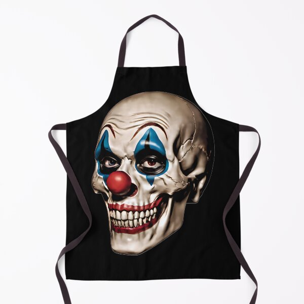 Item preview,  Creepy Clown Skull – Dark Horror Joker Style Skull Illustration designed and sold by AnimalAirtistry.