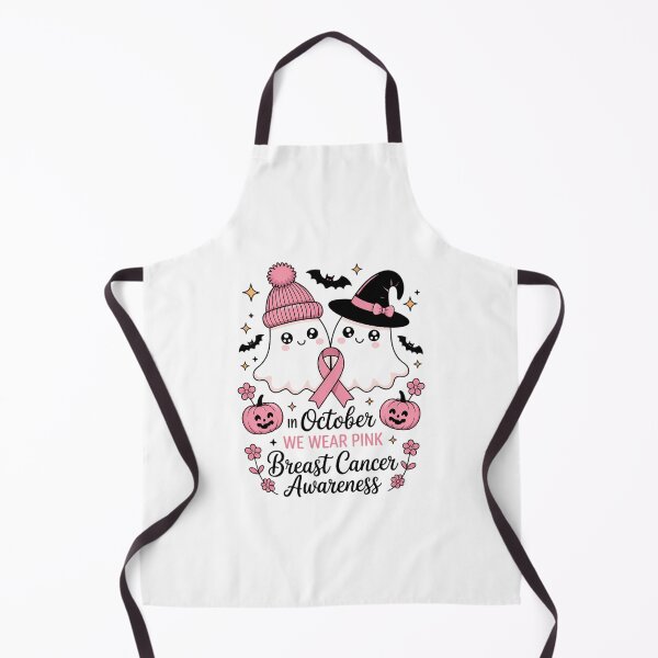 Item preview, in October We Wear Pink Ghost Witch Breast Cancer Awareness designed and sold by EllenJast.