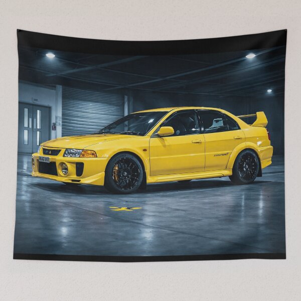 Item preview, LIGHTNING YELLOW EVO V UNDERGROUND PARKING SHOT designed and sold by TheMitsuGuy.