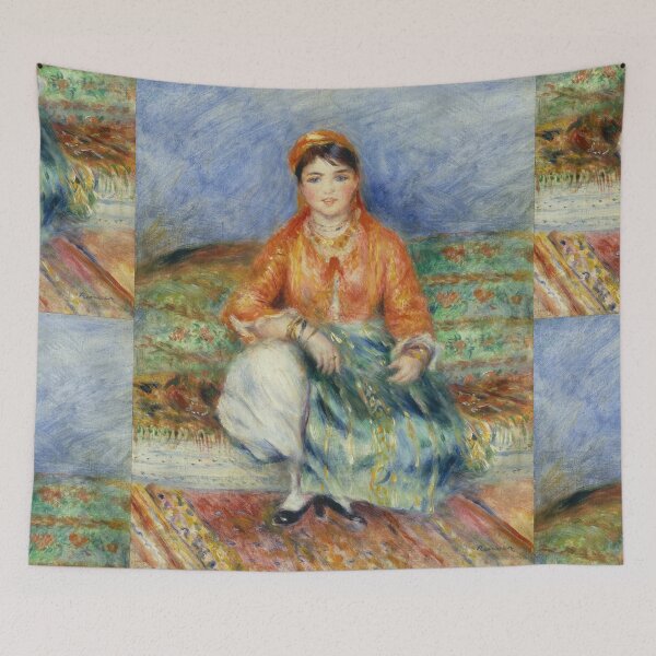 Item preview, Algerian Girl by Pierre-Auguste Renoir: Bohemian Impressionist Portrait Poster designed and sold by artofuniverse.