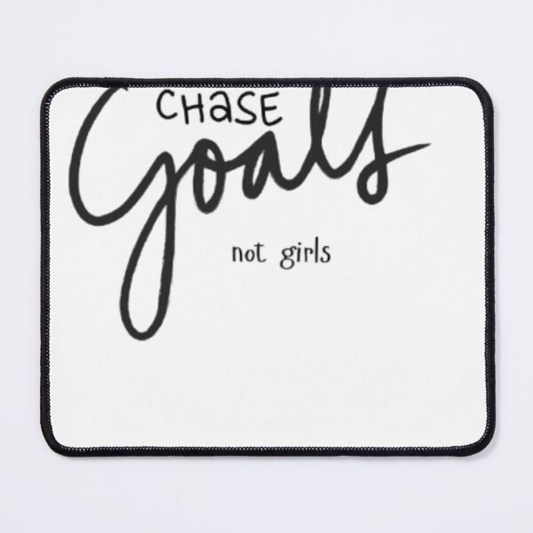 Item preview, Chase Goals Not Girls Quote | Hustle Mindset | Focus & Discipline Motivation Design designed and sold by SOLIORA  ATELIER.