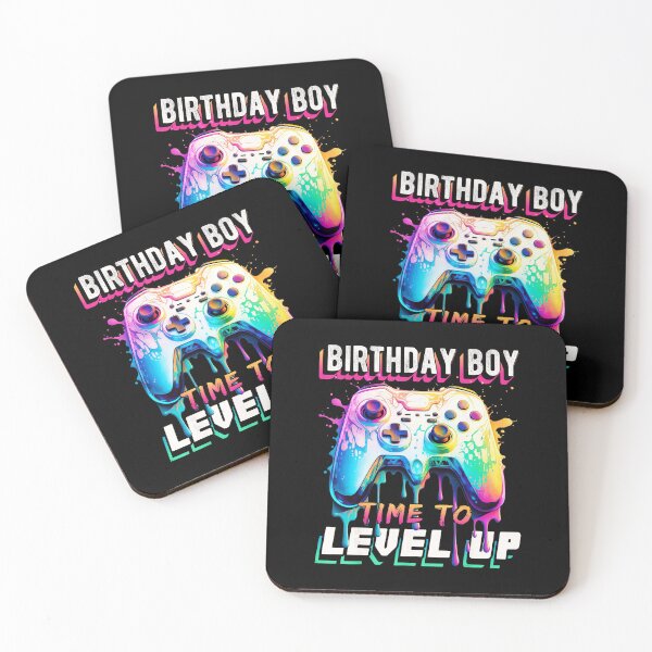Item preview, Birthday Boy Gamer Time to Level Up Neon Drip Controller designed and sold by FGTV2021.