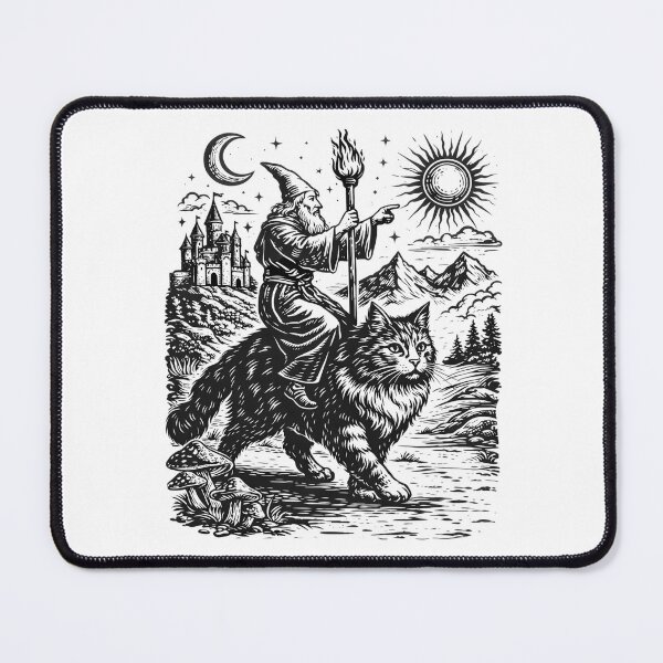 Item preview, Medieval Cat Rider Renaissance Fantasy designed and sold by Blok45.