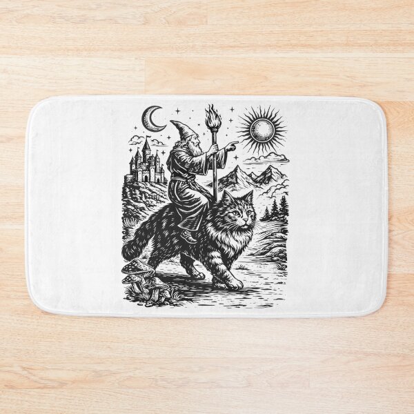 Item preview, Medieval Cat Rider Renaissance Fantasy designed and sold by Blok45.