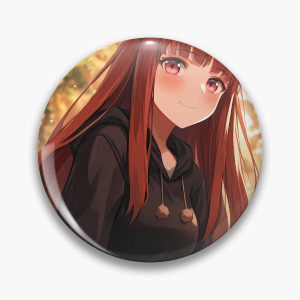 Item preview, Holo Spice And Wolf Cozy Hoodie Wolf Ears Autumn Park Portrait designed and sold by 108Recordings.