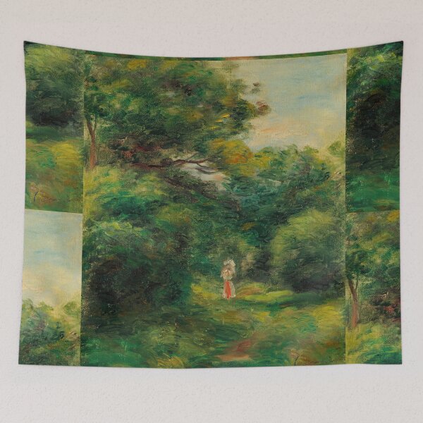 Item preview, Allee Dans Un Bois by Pierre-Auguste Renoir: Impressionist Woodland Poster designed and sold by artofuniverse.