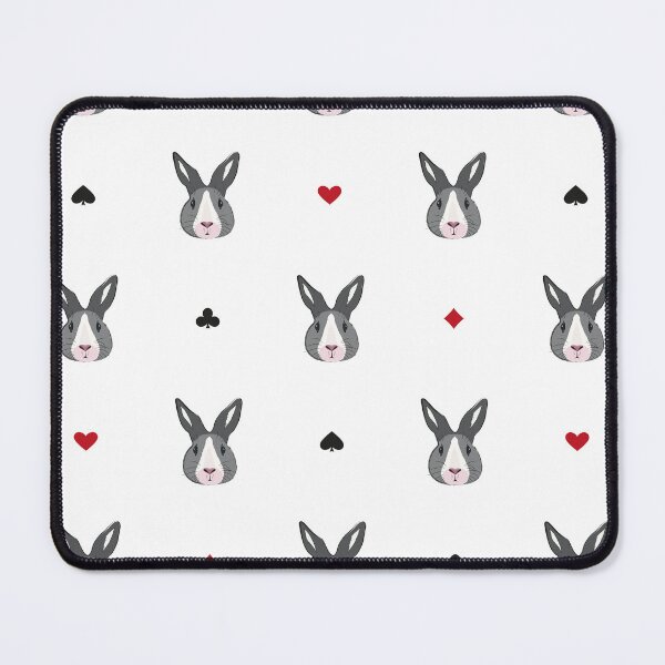 Item preview, Cute Bunny Pattern – Minimal Rabbit with Playing Card Symbols designed and sold by alijun.