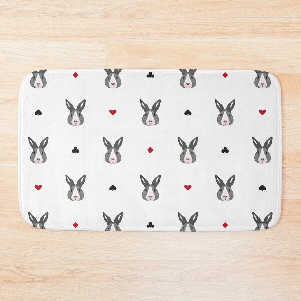 Item preview, Cute Bunny Pattern – Minimal Rabbit with Playing Card Symbols designed and sold by alijun.