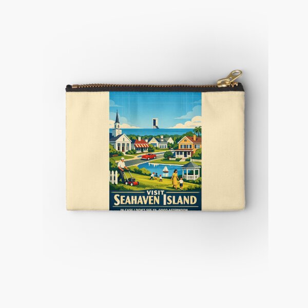 Item preview, Visit Seahaven Island Vintage Travel Poster designed and sold by agearb.