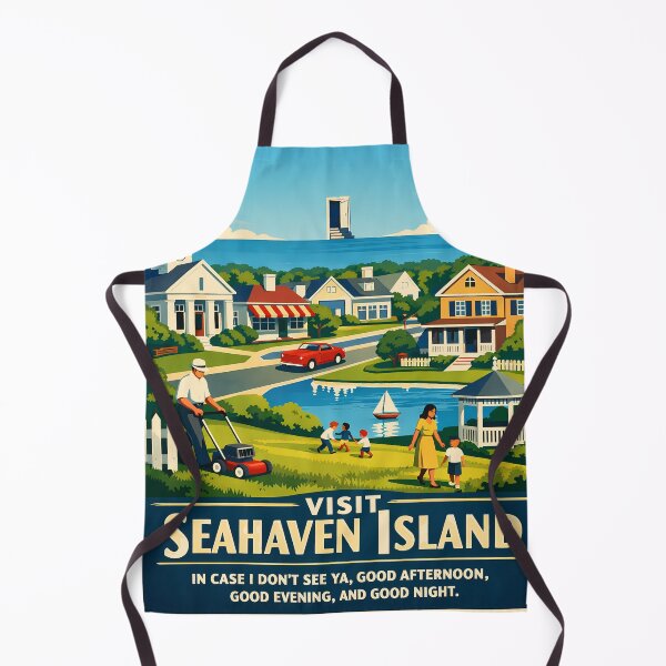 Item preview, Visit Seahaven Island Vintage Travel Poster designed and sold by agearb.