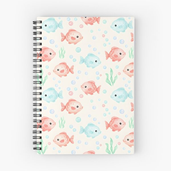 Item preview, Cute Fish Seamless Pattern designed and sold by naragon4289.