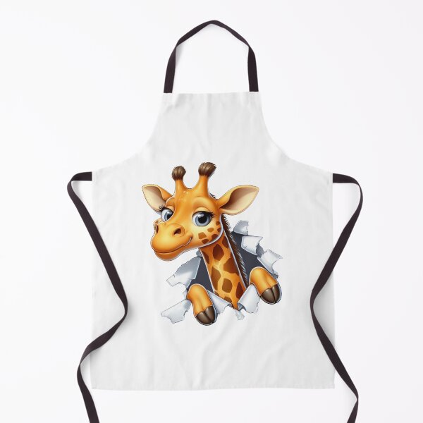 Item preview, Cute Giraffe Peeking Through Torn Paper designed and sold by KrisGraphic45.