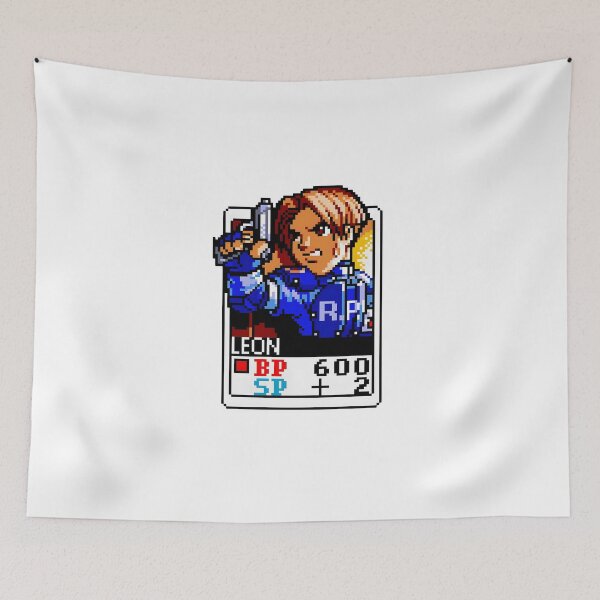 Item preview, Leon Kennedy 2D pixel art designed and sold by SlayPOPShop.