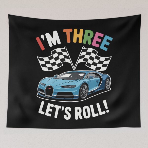 Item preview, Kids 3rd Birthday Boys I'm 3 Let's Roll Race Car 3 Year Old designed and sold by EllenJast.