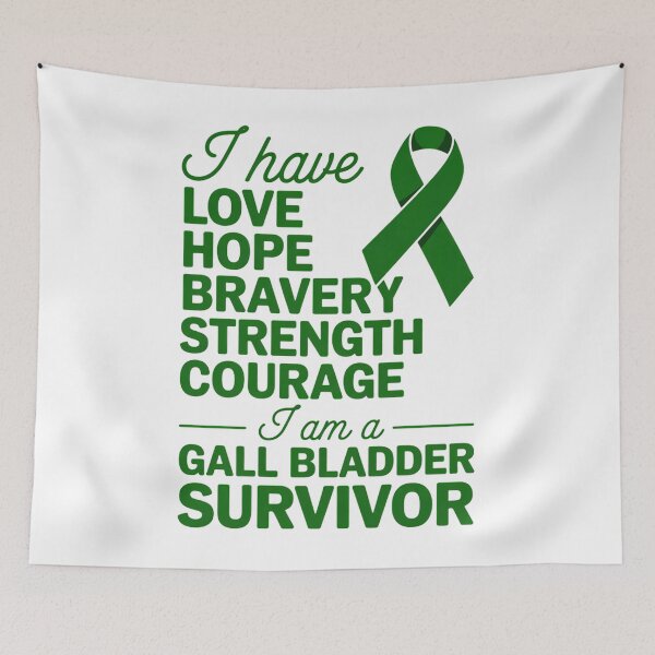 Item preview, Love Hope Bravery Strength Gallbladder Cancer Awareness designed and sold by EllenJast.