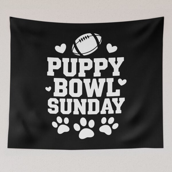 Item preview, Puppy Bowl Sunday Super Football Game Party Dogs Dog Lover designed and sold by HellD3vil-Art.