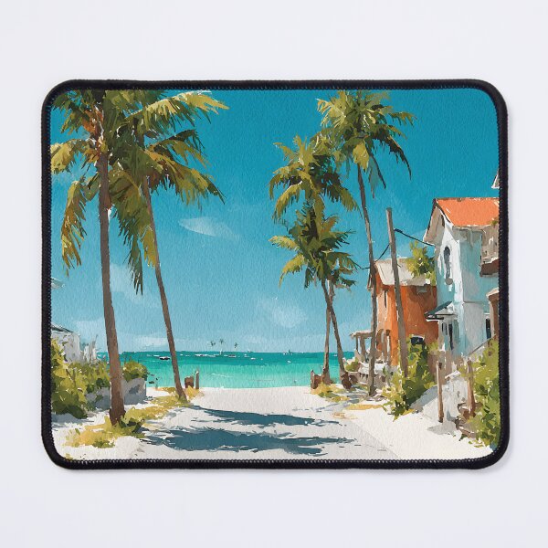 Item preview, Key Largo Minimal Tropical Street to Ocean designed and sold by daila70.