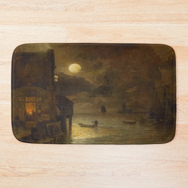 Item preview, Full moon night on the quay designed and sold by SharonTheFirst.