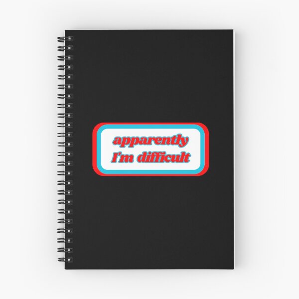 Item preview, Quotes: apparently I'm difficult, statement, phrase, humorous  designed and sold by AASparksDesigns.