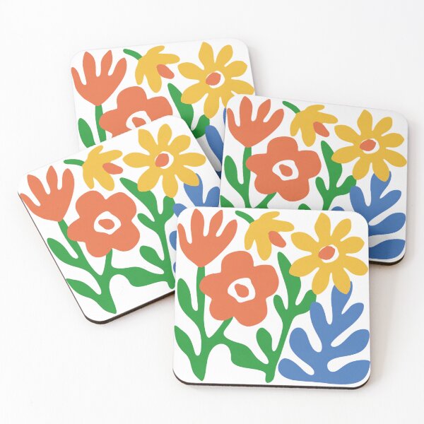 Item preview, Matisse Inspired Abstract Floral Market Art – Bold Cutout Flowers Modern Poster designed and sold by Tamas Das.