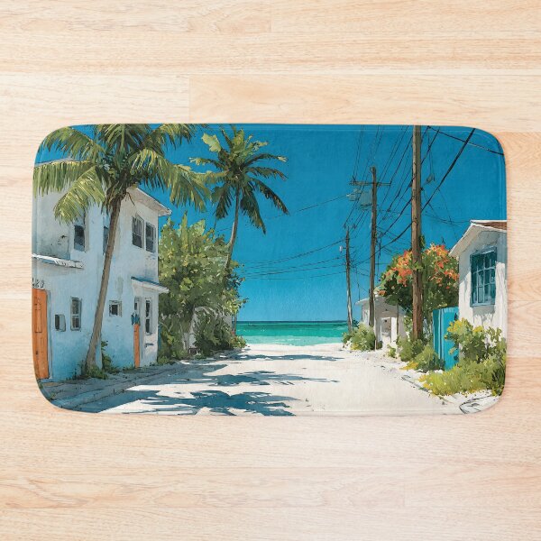 Item preview, Key Largo Modern Coastal Street Scene designed and sold by daila70.