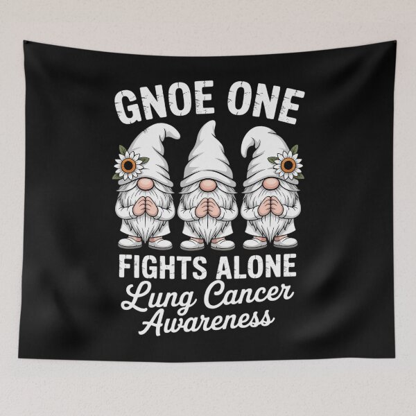 Item preview, Lung Cancer Awareness Month White Ribbon Gnomies designed and sold by EllenJast.