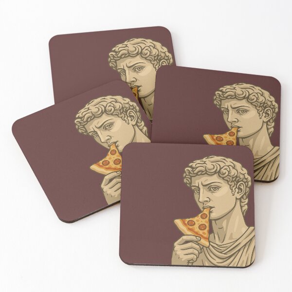 Item preview, Vintage David Eats Pizza – Classical Art Meets Modern Cravings designed and sold by Cosmicstar887.