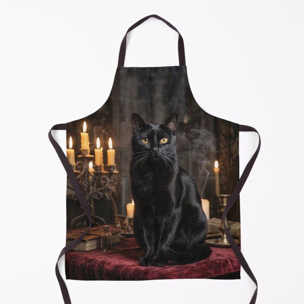 Item preview, Bombay Black Cat in a Candlelit Gothic Room designed and sold by Jaani-T.
