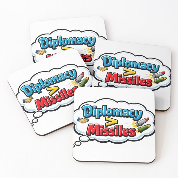 Item preview, Diplomacy Greater Than Missiles Design designed and sold by PalakKaurBhatia.