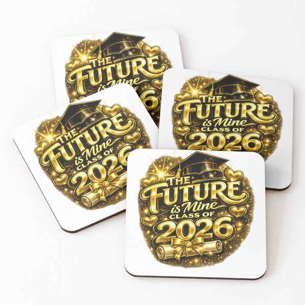 Item preview, Class of 2026 Graduation Design – The Future Is Mine Gold Graduate Cap & Diploma designed and sold by jerskie_12tribes.