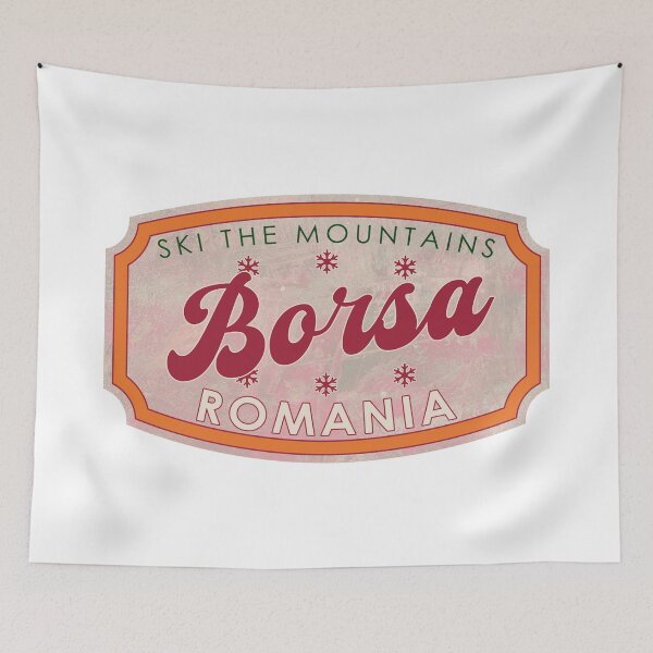 Item preview, borsa, Romania, Ski, textured skiing badge designed and sold by Wanderful-roads.
