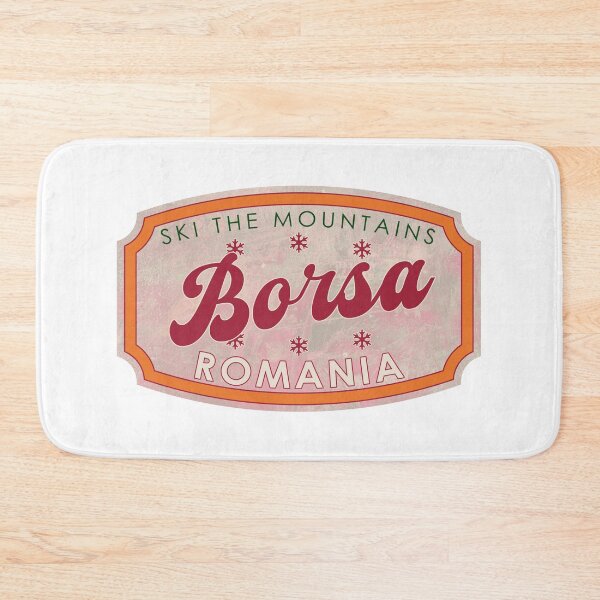 Item preview, borsa, Romania, Ski, textured skiing badge designed and sold by Wanderful-roads.