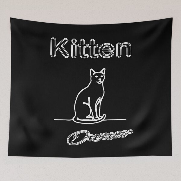 Item preview,  Kitten Owner Minimalist Cat Line Art Cat Mom Cat Dad Cute Cat Lover cat owner pet lovers  designed and sold by Jt41.
