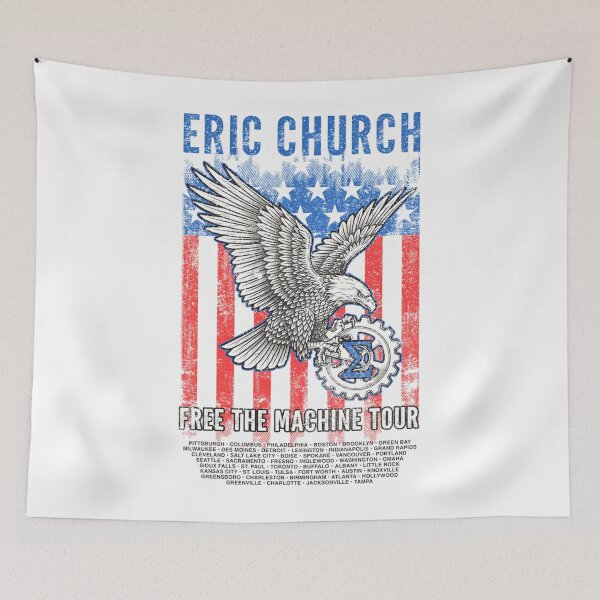 Item preview, Free The Machine Tour Eagle Flag designed and sold by jackyezujick.