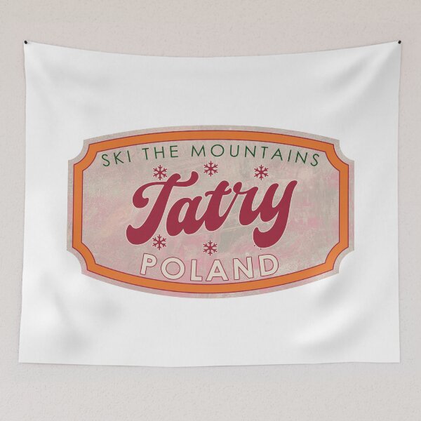Item preview, Tatry, Poland, Ski, textured skiing badge designed and sold by Wanderful-roads.