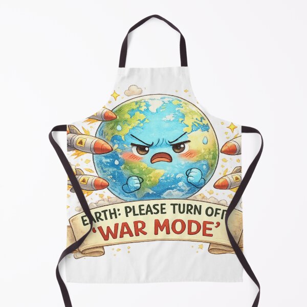 Item preview, World Peace Funny Earth Design designed and sold by PalakKaurBhatia.