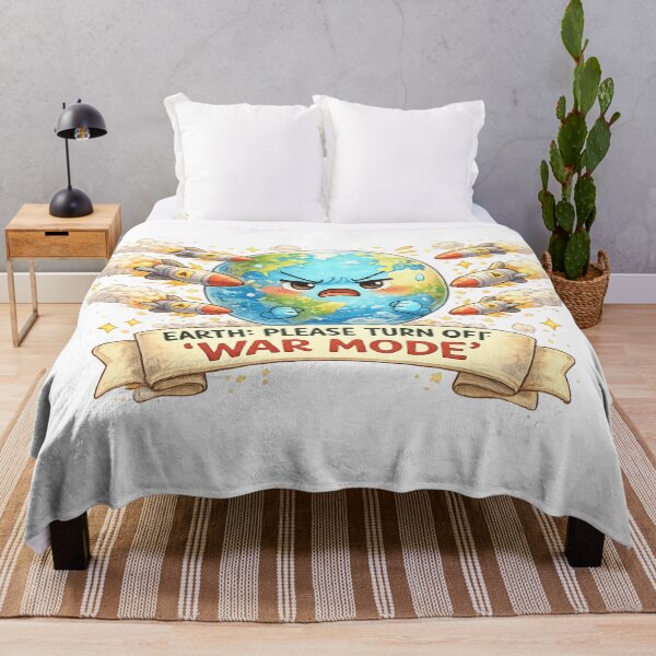 Item preview, World Peace Funny Earth Design designed and sold by PalakKaurBhatia.