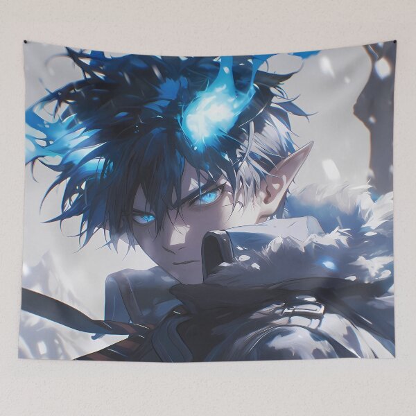 Item preview, Rin Okumura Blue Exorcist Blue Fire Winter Supernatural designed and sold by 108Recordings.