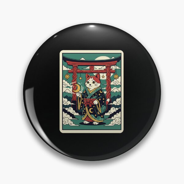 Item preview, Cat in Kimono Japanese Style Cute Illustration designed and sold by JordynLadukeg65.