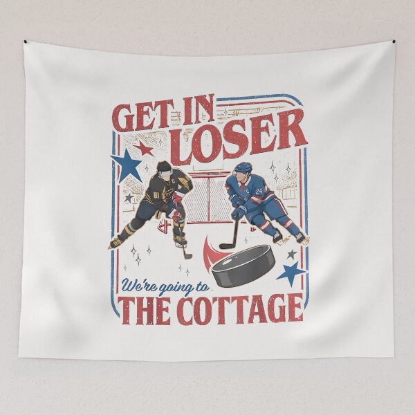 Item preview, Get In Loser We're Going To The Cottage ,Heated Rivalry Romance Hollanov Couple Romance , Hockey Rivals Couple designed and sold by GallegosLandin.