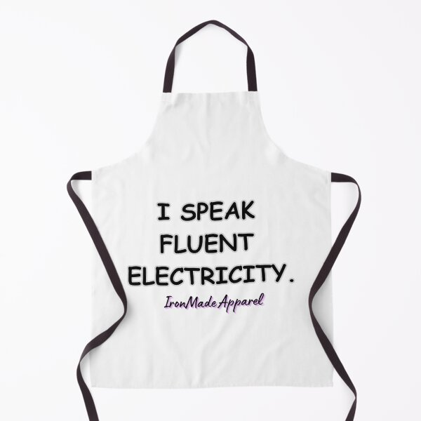 Item preview, I Speak Fluent Electricity Electrician T-Shirt | Funny Electrical Worker Humor Tee for Linemen & Skilled Trades designed and sold by IronMade Apparel.