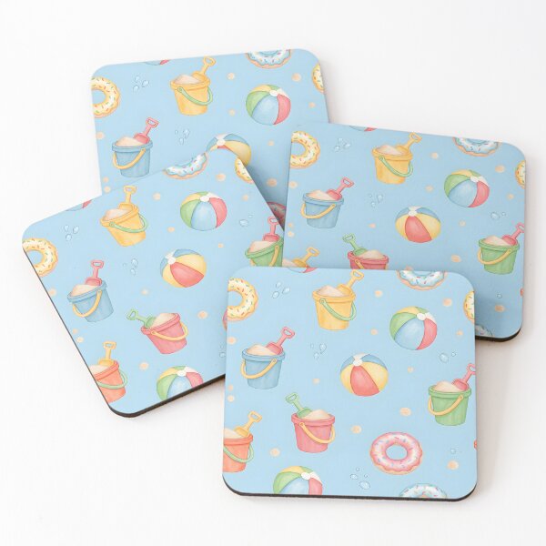 Item preview, Cute Beach Toys Pattern designed and sold by naragon4289.