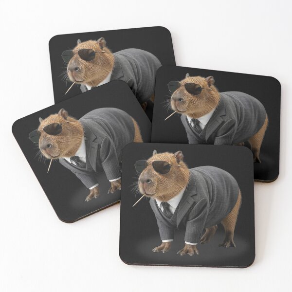Item preview, The Capyboss Big Boss Capybara  designed and sold by HappyHedgeTees.