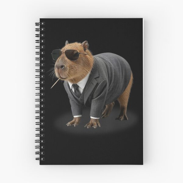 Artikelvorschau, Der Capyboss Big Boss Capybara entworfen und verkauft von HappyHedgeTees.
