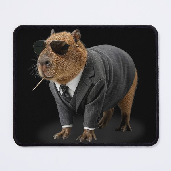 Item preview, The Capyboss Big Boss Capybara  designed and sold by HappyHedgeTees.