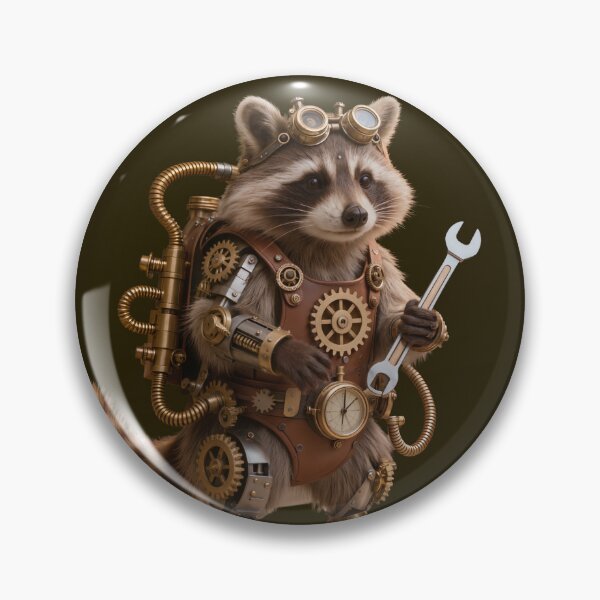 Item preview, The Clockwork Bandit Raccoon designed and sold by SynthRaccoon.