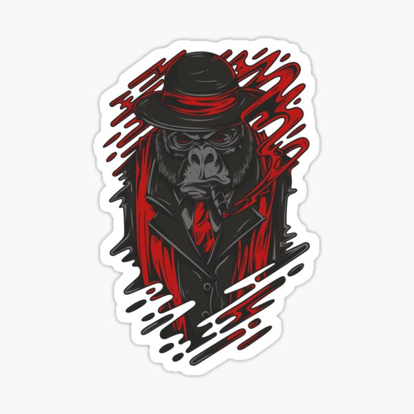 mafia gorilla Sticker