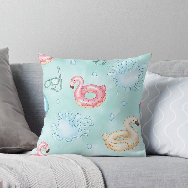 Item preview, Cute Flamingo Pool Float Pattern designed and sold by naragon4289.