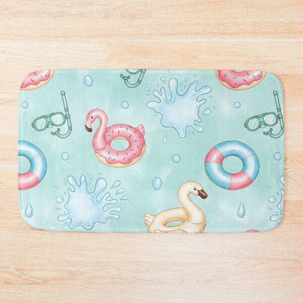 Item preview, Cute Flamingo Pool Float Pattern designed and sold by naragon4289.